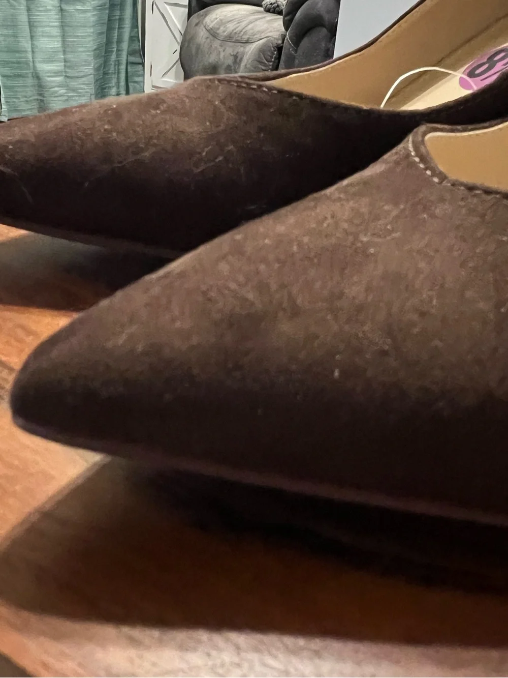 Marc Fisher Chocolate Brown Pointed Toe Block Heel Pumps NWT Size 8.5M